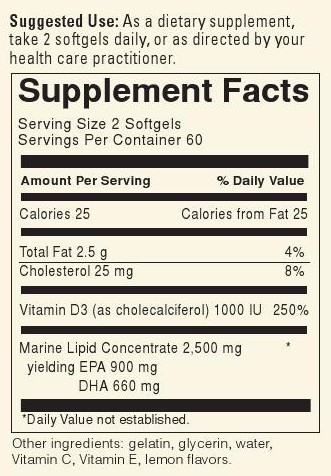 omega 3 label